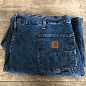 Carhartt 14806 Traditional Fit Medium Wash Denim Jeans Men's Size 46 x 30